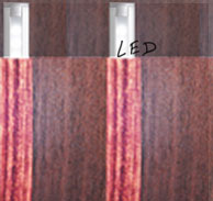 light shining through a wooden surface
